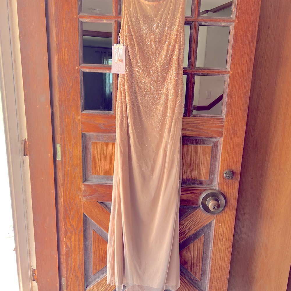 JS Collection Size 10 Formal Long Beaded Dress - BNWT